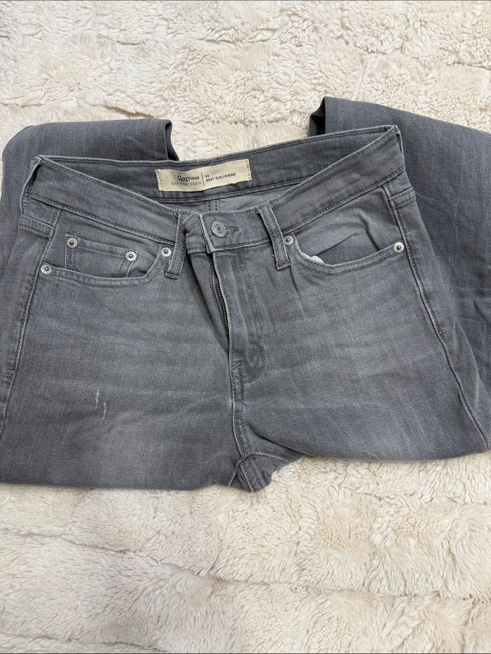 GAP Women's Gray Skinny Jeans - Faded Charcoal Wash